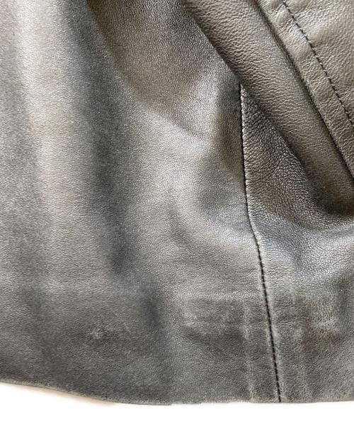 LANVIN（ランバン）LANVIN (ランバン) ラムレザーコート ブラック サイズ:F50-36の古着・服飾アイテム