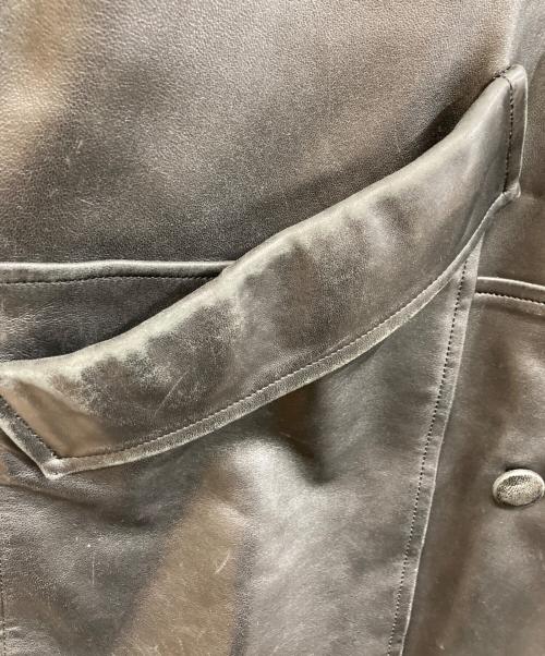 LANVIN（ランバン）LANVIN (ランバン) ラムレザーコート ブラック サイズ:F50-36の古着・服飾アイテム
