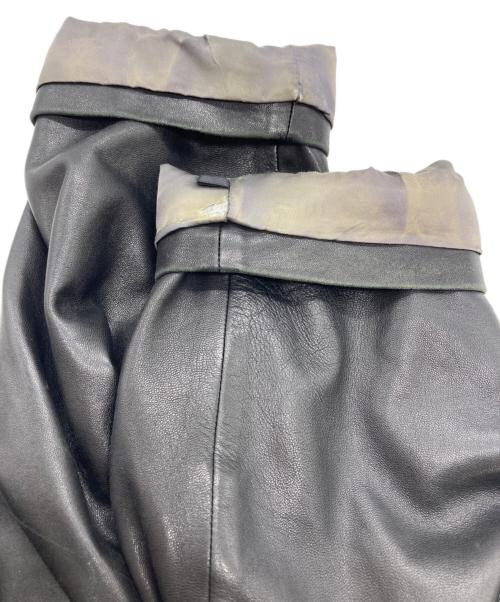 LANVIN（ランバン）LANVIN (ランバン) ラムレザーコート ブラック サイズ:F50-36の古着・服飾アイテム