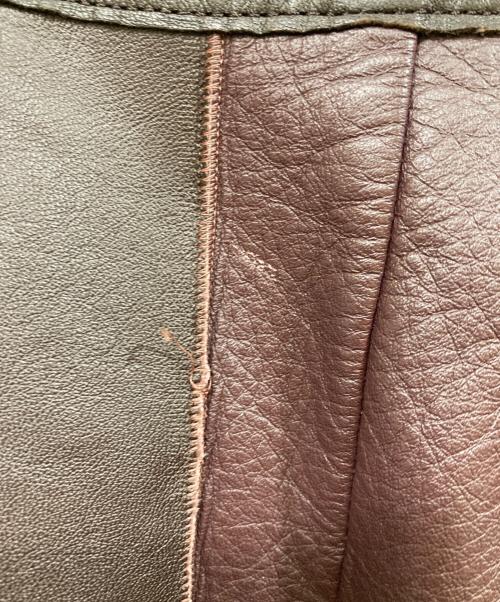 tricot COMME des GARCONS（トリココムデギャルソン）tricot COMME des GARCONS (トリココムデギャルソン) パッチワークレザースカート ブラウン サイズ:Sの古着・服飾アイテム