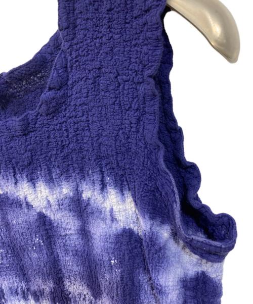 me ISSEY MIYAKE（ミーイッセイ ミヤケ）me ISSEY MIYAKE (ミーイッセイ ミヤケ) ノースリーブカットソー パープル サイズ:不明（実寸をご確認ください）の古着・服飾アイテム