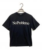 ARIESアリーズ）の古着「no problemo Ｔシャツ」｜ブラック