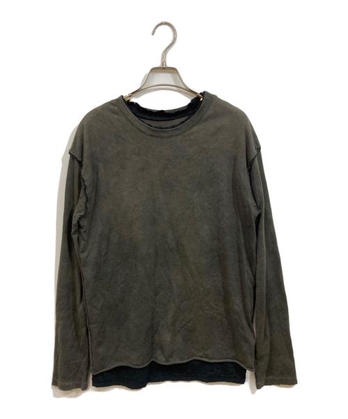 PERVERZE（パーバーズ）PERVERZE (パーバーズ) レイヤードカットソー グレー サイズ:SIZE Freeの古着・服飾アイテム