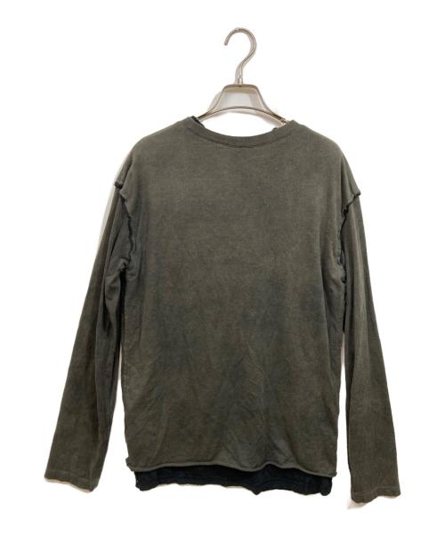 PERVERZE（パーバーズ）PERVERZE (パーバーズ) レイヤードカットソー グレー サイズ:SIZE Freeの古着・服飾アイテム