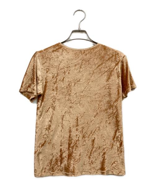 BASERANGE（ベースレンジ）BASERANGE (ベースレンジ) ベロアＴシャツ ベージュ サイズ:Mの古着・服飾アイテム