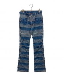 Hysteric Glamour KINKY（ヒステリックグラマー）の古着「パッチワーク デニムパンツ」｜インディゴ