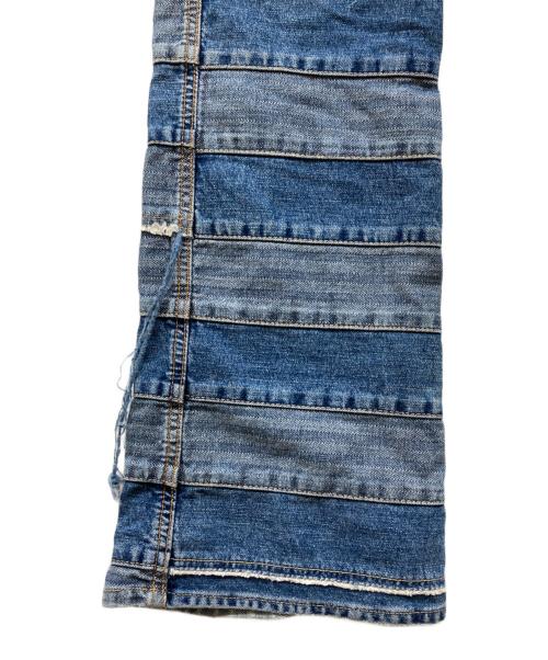 Hysteric Glamour KINKY（ヒステリックグラマー）HYSTERIC GLAMOUR KINKY (ヒステリックグラマー) パッチワーク デニムパンツ インディゴ サイズ:Sの古着・服飾アイテム