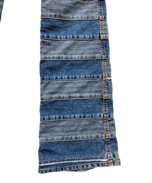Hysteric Glamour KINKY（ヒステリックグラマー）HYSTERIC GLAMOUR KINKY (ヒステリックグラマー) パッチワーク デニムパンツ インディゴ サイズ:Sの古着・服飾アイテム