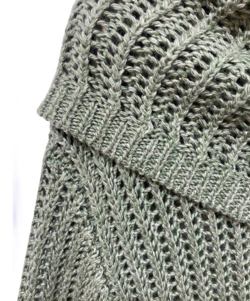 soduk（スドーク）soduk (スドーク) メッシュニット グリーン サイズ:実寸をご確認くださいの古着・服飾アイテム