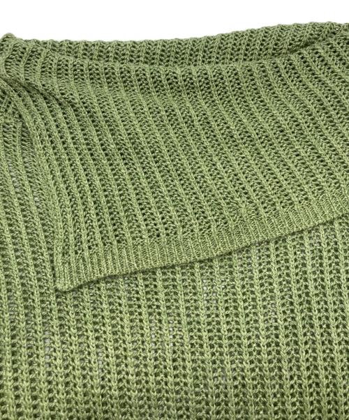 soduk（スドーク）soduk (スドーク) メッシュニット グリーン サイズ:実寸をご確認くださいの古着・服飾アイテム