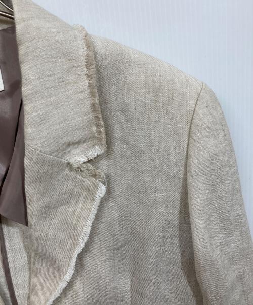 SHIPS（シップス）SHIPS (シップス) フリンジ ボクシー ジャケット ベージュ サイズ:実寸をご確認くださいの古着・服飾アイテム