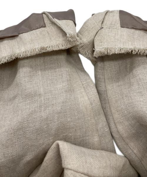 SHIPS（シップス）SHIPS (シップス) フリンジ ボクシー ジャケット ベージュ サイズ:実寸をご確認くださいの古着・服飾アイテム