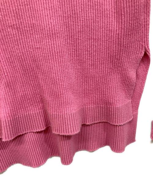 AURALEE（オーラリー）AURALEE (オーラリー) Ron Herman (ロンハーマン) リブカットソー ピンクの古着・服飾アイテム