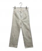 mother×Ron Hermanマザー×ロンハーマン）の古着「The Rambler Zip Ankle Denim Pants」｜ベージュ