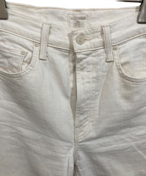 mother（マザー）mother (マザー) Ron Herman (ロンハーマン) The Rambler Zip Ankle Denim Pants ベージュ サイズ:	SIZE 24の古着・服飾アイテム