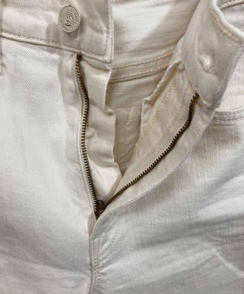 mother（マザー）mother (マザー) Ron Herman (ロンハーマン) The Rambler Zip Ankle Denim Pants ベージュ サイズ:	SIZE 24の古着・服飾アイテム