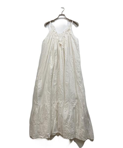 RIVE DROITE（リヴドロワ）RIVE DROITE (リヴドロワ) コットンシフォンマキシワンピース ホワイト サイズ:Fの古着・服飾アイテム