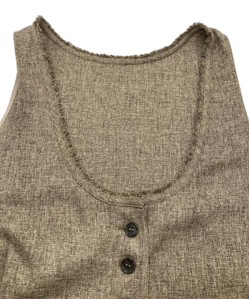 RIVE DROITE（リヴドロワ）RIVE DROITE (リヴドロワ) ウーリーツイルジレ カーキ サイズ:SIZE Freeの古着・服飾アイテム