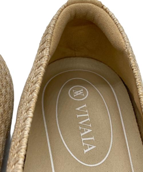 VIVAIA（ビバイア）VIVAIA (ビバイア) ニットパンプス ベージュ サイズ:SIZE 36の古着・服飾アイテム