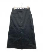 MHLエムエイチエル）の古着「JAPANESE DENSE COTTONスカート」｜ブラック