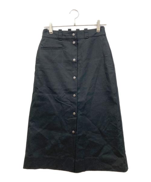 MHL（エムエイチエル）MHL (エムエイチエル) JAPANESE DENSE COTTONスカート ブラック サイズ:1の古着・服飾アイテム
