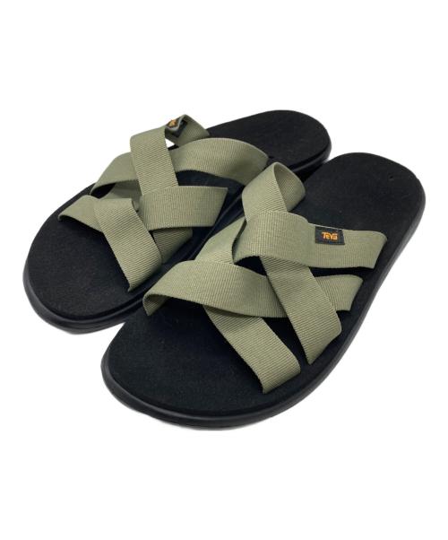TEVA（テバ）TEVA (テバ) M VOYA SLIDE ブラック×カーキ サイズ:SIZE 27cmの古着・服飾アイテム