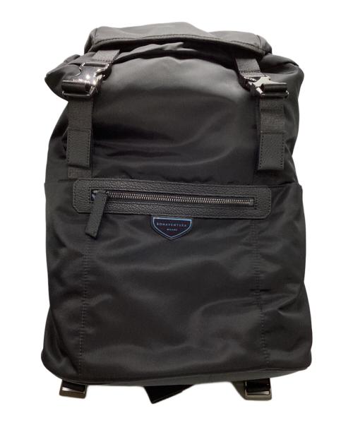 bonaventura（ボナベンチュラ）bonaventura (ボナベンチュラ) チェレステ ナイロン フラップバックパック ブラックの古着・服飾アイテム