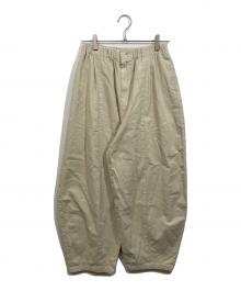 JOHNBULL（ジョンブル）の古着「コットンリネン バレルパンツ」｜ベージュ