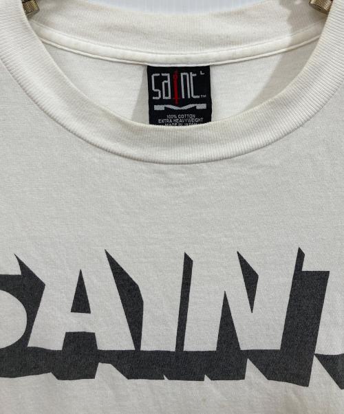 SAINT MICHAEL（セントマイケル）SAINT MICHAEL (セントマイケル) SAINT SS TEE ホワイト サイズ:SIZE Lの古着・服飾アイテム
