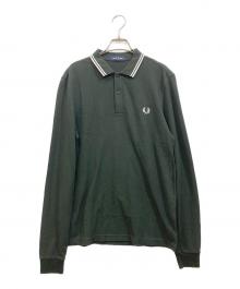 FRED PERRY（フレッドペリー）の古着「長袖ポロシャツ」｜オリーブ