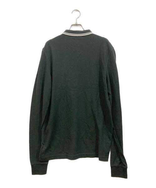 FRED PERRY（フレッドペリー）FRED PERRY (フレッドペリー) 長袖ポロシャツ オリーブ サイズ:Mの古着・服飾アイテム