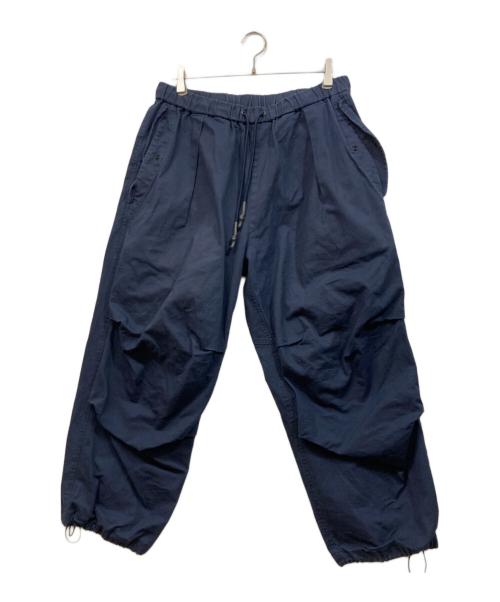 UNTRACE（アントレース）UNTRACE (アントレース) LIGHTWEIGHT TUCKED EASY TAPERED PANTS ネイビー サイズ:2の古着・服飾アイテム