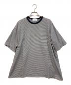 Graphpaperグラフペーパー）の古着「Narrow Border S/S Tee」｜グレー