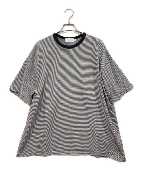 Graphpaper（グラフペーパー）Graphpaper (グラフペーパー) Narrow Border S/S Tee グレー サイズ:1の古着・服飾アイテム