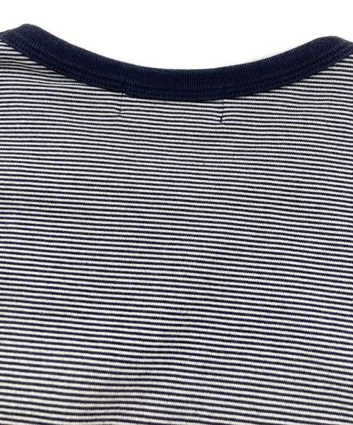 Graphpaper（グラフペーパー）Graphpaper (グラフペーパー) Narrow Border S/S Tee グレー サイズ:1の古着・服飾アイテム