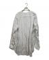 COMME des GARCONS SHIRT (コムデギャルソンシャツ) ストライプノーカラープルオーバーキュプラシャツ ホワイト サイズ:Ｘ：10000円