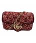 GUCCI（グッチ）の古着「GGマーモントショルダーバッグ」｜レッド