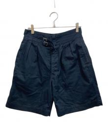 leno（リノ）の古着「DOUBLE BELTED GURKHA SHORT TROUSERS」｜ブラック