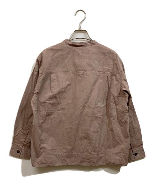MHL（エムエイチエル）MHL (エムエイチエル) CHAMBRAY シャンブレーシャツ ブラウン サイズ:	SIZE 1の古着・服飾アイテム