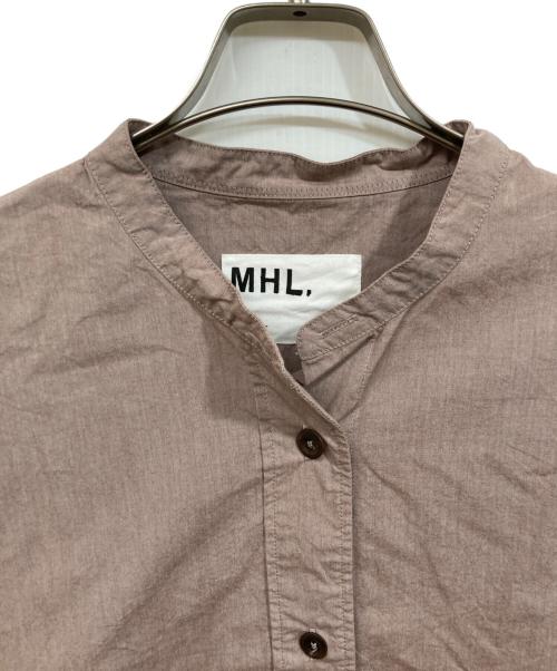 MHL（エムエイチエル）MHL (エムエイチエル) CHAMBRAY シャンブレーシャツ ブラウン サイズ:	SIZE 1の古着・服飾アイテム