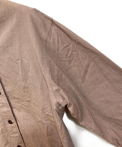 MHL（エムエイチエル）MHL (エムエイチエル) CHAMBRAY シャンブレーシャツ ブラウン サイズ:	SIZE 1の古着・服飾アイテム