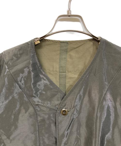 ts(s)（ティーエスエス）ts(s) (ティーエスエス) REVERSIBLE SEAM TAPING COLLARLESS JACKET ブラウン サイズ:SIZE 2の古着・服飾アイテム