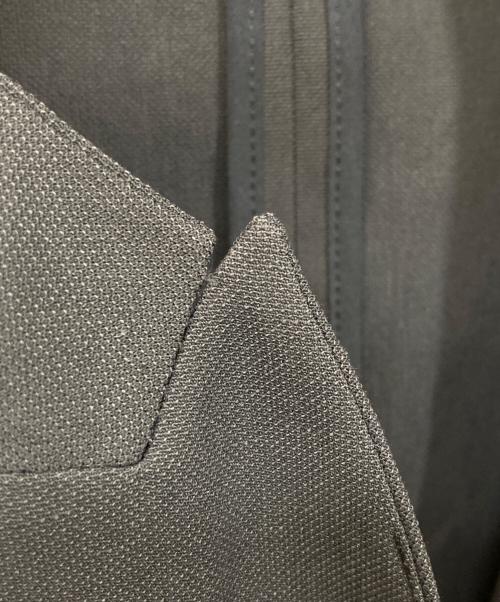 PLST（プラステ）PLST (プラステ) リネンブレンドダブルジャケット ネイビー サイズ:	SIZE Sの古着・服飾アイテム