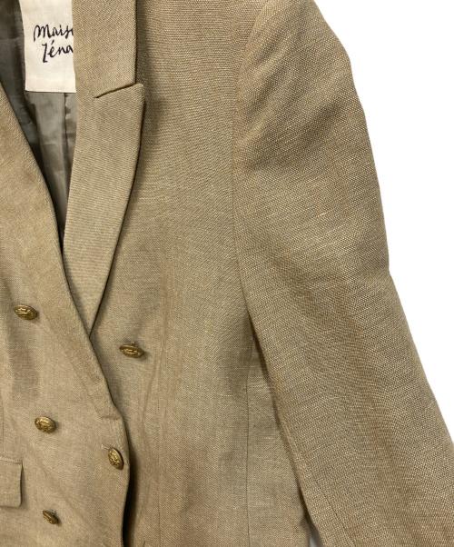 IENA（イエナ）IENA (イエナ) ウールリネンジャケット ベージュ サイズ:36の古着・服飾アイテム