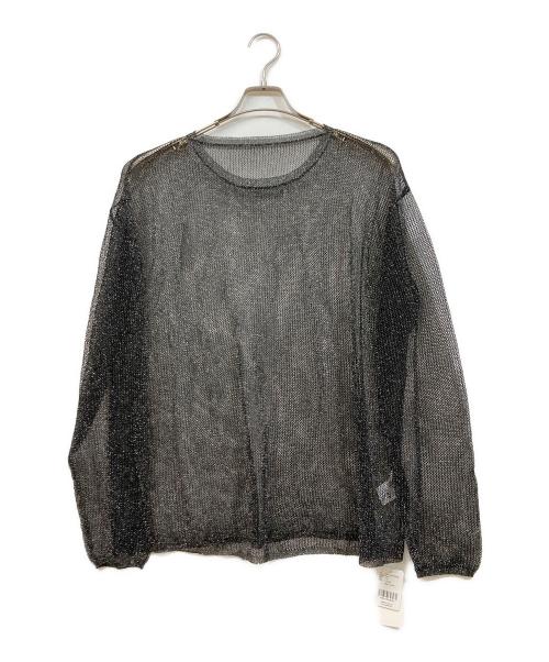 YOOU（ユー）YOOU (ユー) ラメシアーニット ブラック サイズ:Freeの古着・服飾アイテム
