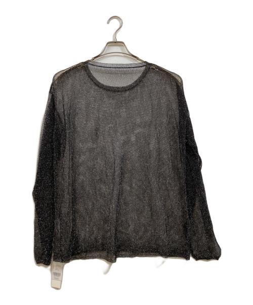 YOOU（ユー）YOOU (ユー) ラメシアーニット ブラック サイズ:Freeの古着・服飾アイテム