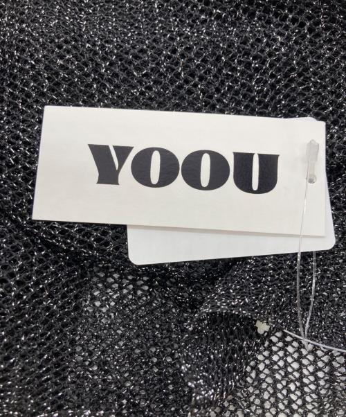 YOOU（ユー）YOOU (ユー) ラメシアーニット ブラック サイズ:Freeの古着・服飾アイテム