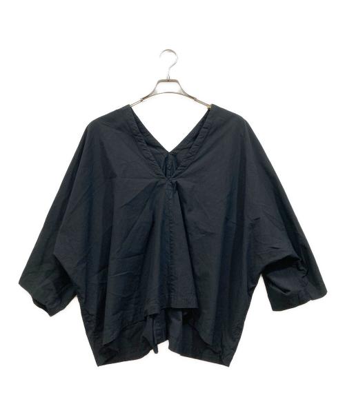 ISSEY MIYAKE（イッセイミヤケ）ISSEY MIYAKE (イッセイミヤケ) 半袖ブラウス ブラック サイズ:2の古着・服飾アイテム