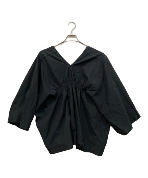 ISSEY MIYAKE（イッセイミヤケ）ISSEY MIYAKE (イッセイミヤケ) 半袖ブラウス ブラック サイズ:2の古着・服飾アイテム