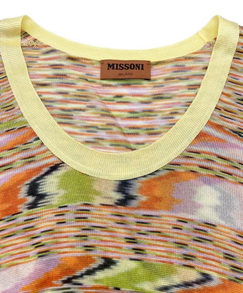 missoni（ミッソーニ）missoni (ミッソーニ) ノースリーブワンピース マルチカラー サイズ:Sの古着・服飾アイテム